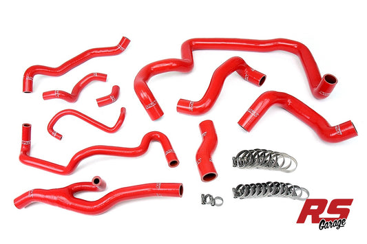 HPS Red Silicone Radiator and Heater Hoses 2007-2011 Mini Cooper S 1.6L Turbo Automatic Trans