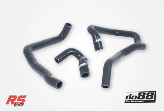 Do88 Audi/Seat/Volkswagen 2.0T (MQB) Remote Radiator Coolant Hoses (Right) - Black