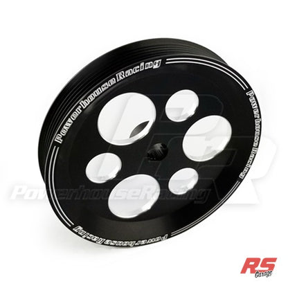 PHR Billet Aluminum Power Steering Pulley -Black edition