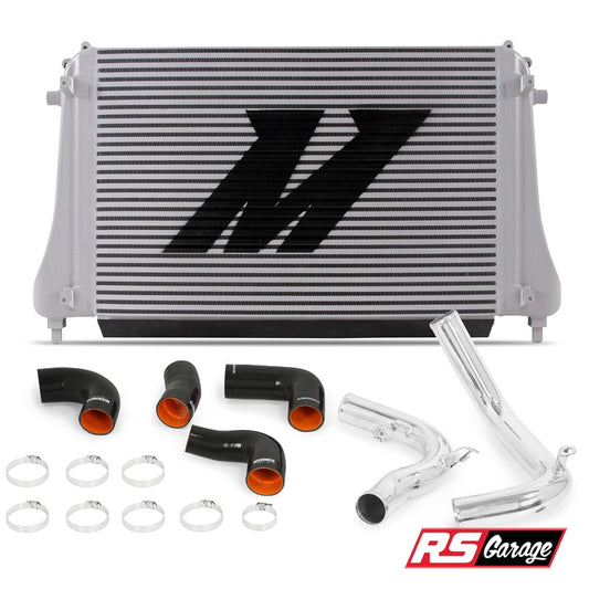 Mishimoto Intercooler Kit W/ Polished Pipes Volkswagen GTI Golf R MK7 15-17 2.0T TSI EA888 Gen 3