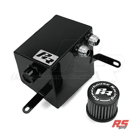 PHR Gen 2 Breather Tank for MKIV Supra, Left Hand Drive -Gloss black powder coat