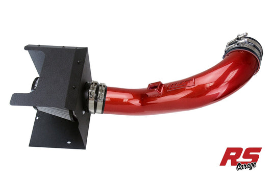 HPS Cold Air Intake w/ Heat Shield 2017-2019 Chevrolet Silverado 2500HD 6.6L Duramax Red