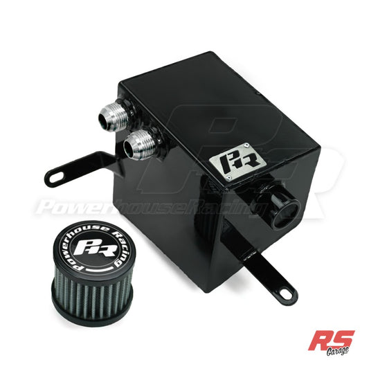 PHR Gen 2 Breather Tank for MKIV Supra, Right Hand Drive -Gloss black powder coat