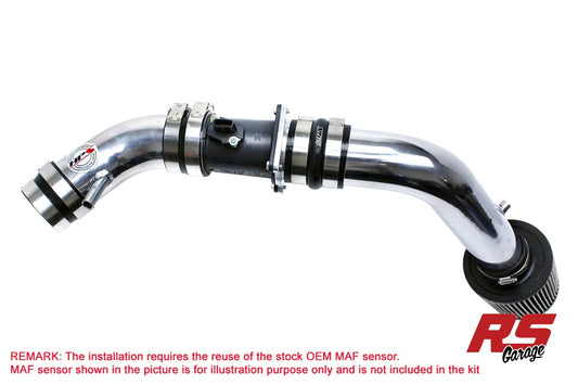 HPS Polish Cold Air Intake Converts to Shortram for 2002-2006 Nissan Altima 2.5L QR25DE