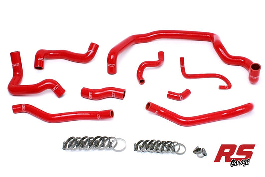 HPS Red Silicone Radiator and Heater Hoses 2007-2011 Mini Cooper S 1.6L Turbo Manual Trans