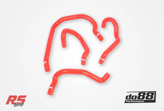 Do88 Audi/Seat/Volkswagen 2.0T (MQB) Remote Radiator Coolant Hoses (Left) - Red