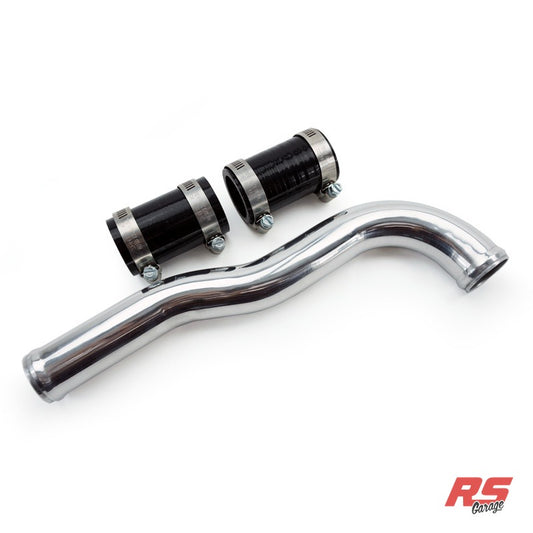 PHR Upper Radiator Pipe for IS300 with 2JZ-GTE with SUPRA WATERNECK (works with both vvti and non vvti), Raw Finish, Bla