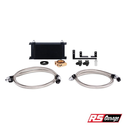 Mishimoto Oil Cooler Kit Thermostatic Wrinkle Black For Miata 16+ ND PE-VPS 2.0L SkyActiv-G