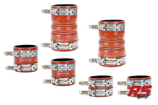 HPS Orange Silicone Intercooler Hoses 1999.5-2003 Ford F-250 Superduty 7.3L PowerStroke Diesel (build Date After 12/7/98)