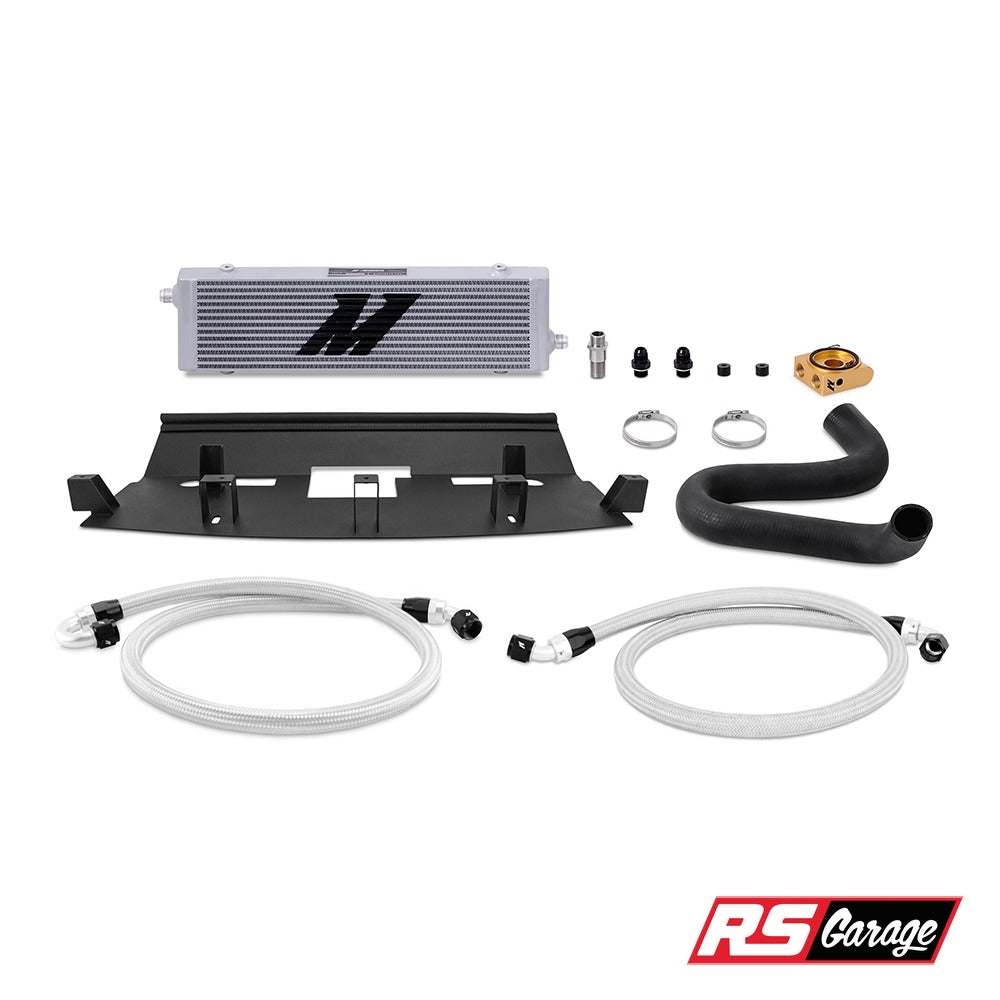 Mishimoto Thermostatic Oil Cooler Kit Silver Ford Mustang GT 18+ 5.0L Coyote Gen 3