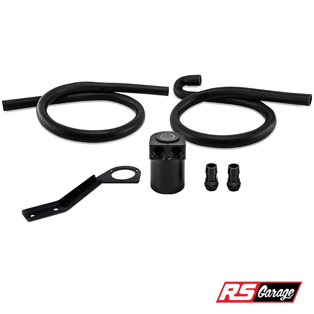Mishimoto Baffled Oil Catch Can Kit Black CCV Side fits 335i 07-10 135i 08-10 N54B30