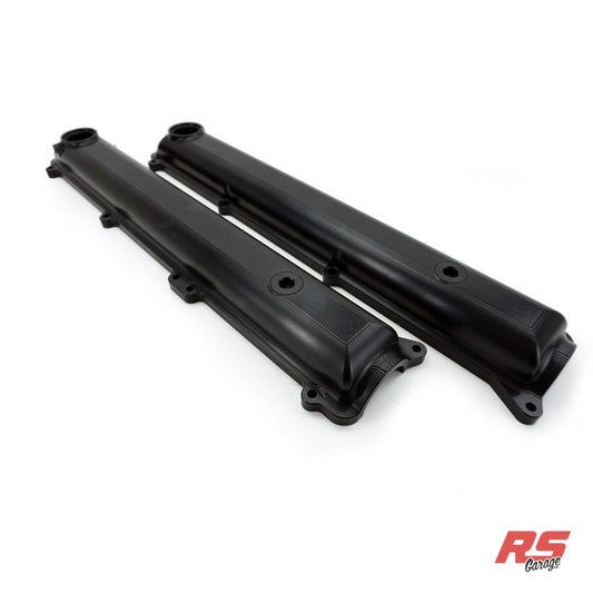 PHR Rigid Ultralight Billet Valve Covers for 2JZ, Non-VVT-i -Black edition - Black Anodized