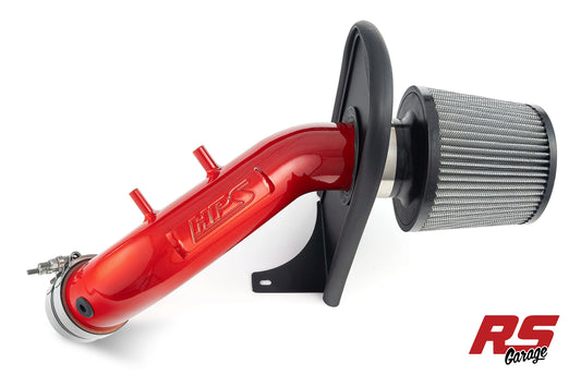 HPS Performance Air Intake with Heat Shield 2003-2006 Honda Accord K24A8 2.4L Red