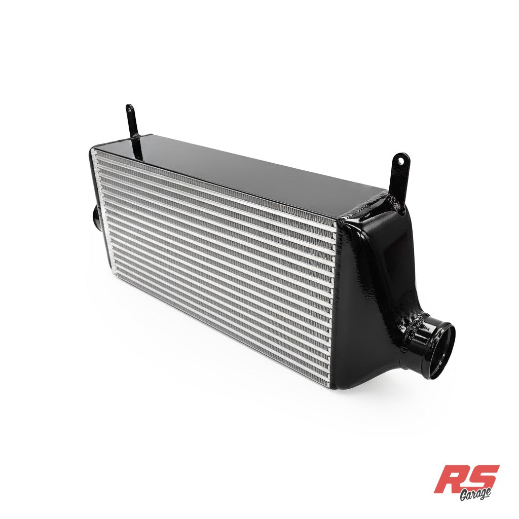 PHR 6" Intercooler Core w/ Endtanks for SC300 -Gloss black powder coat -3" Inlet/4" Outlet