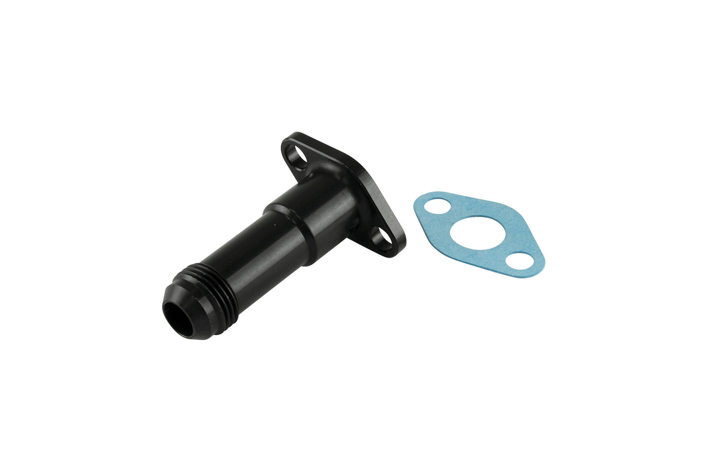 TS-199-3008 Turbosmart 38.1mm 10AN 75mm Extended Oil Drain Black
