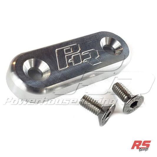 PHR Throttle Cable Block Off -Polished