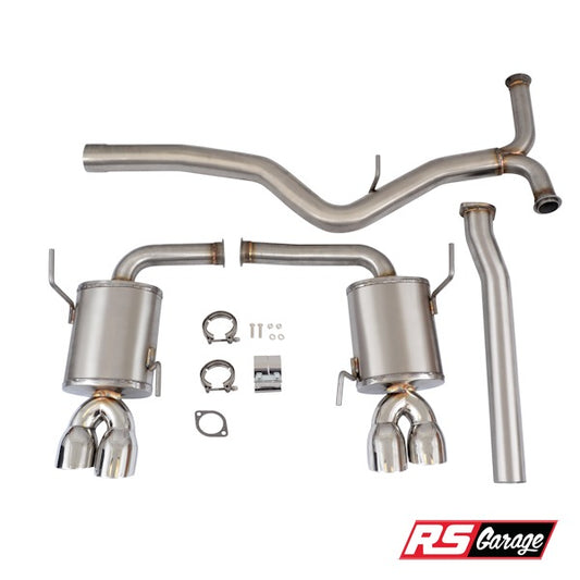 Mishimoto 304 Stainless Cat-Back Exhaust System w/ Quad Tips Subaru WRX / STI 15-19 EJ257 FA20