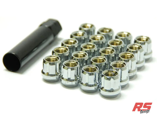 PHR Open Ended Lug Nuts, Tuner Style, With Key (Set of 20)