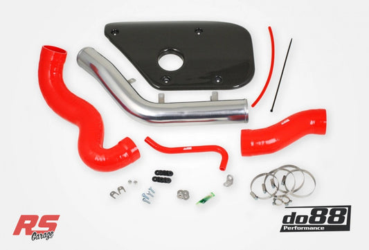 Do88 Volvo S60 V60 V70 T6 Inlet Pipe Red Hoses Carbon fiber cover