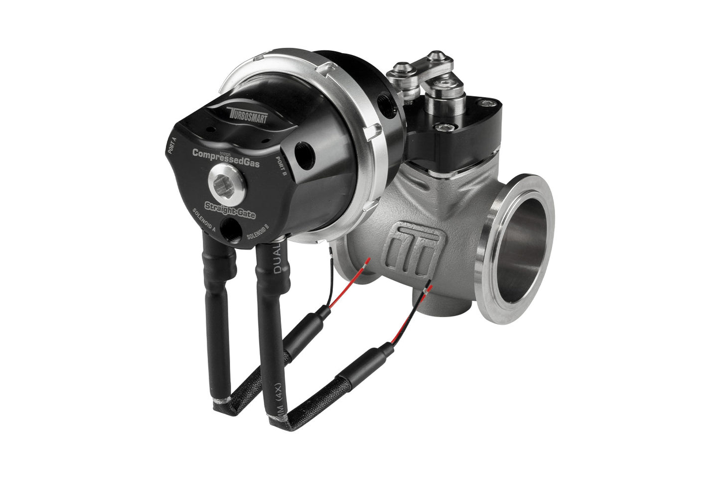 TS-0563-1252 Turbosmart PSG40CG Pneumatic StraightGate40 Compressed Gas (Solenoid) 7psi Black