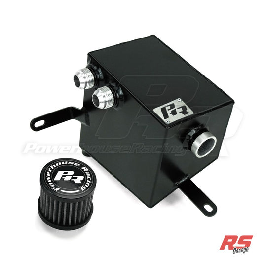 PHR Gen 2 Breather Tank for MKIV Supra, Right Hand Drive -Matte black powder coat