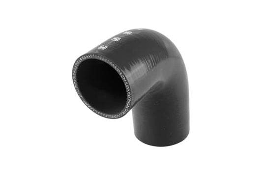 TS-HRE9250275-BK Turbosmart Silicon Hose 90 Reducer Elbow 2.50"-2.75" Black