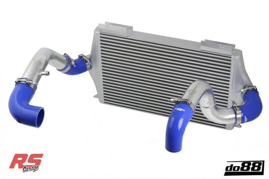 Do88 92-98 Volvo 740/940 Turbo (76mm Throttle) BigPack Intercooler Kit w/Blue Hoses
