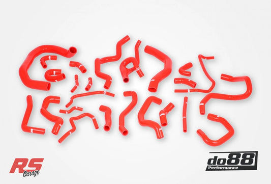 Do88 Audi/Seat/Skoda/Volkswagen 1.8T/2.0T (MQB) Coolant Hoses (24 pcs) - Red