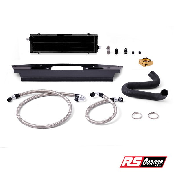 Mishimoto Thermostatic Oil Cooler Kit Black Ford Mustang GT 15-17 5.0L Coyote