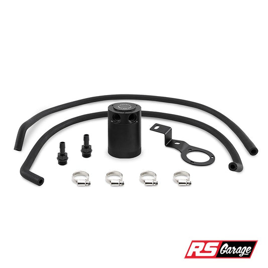 Mishimoto PVC Side Baffled Oil Catch Can Black Fits WRX 15-21 VA FA20DIT