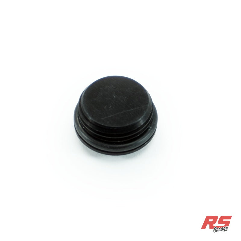 -10ORB Plug, Aluminum, Anodized Black