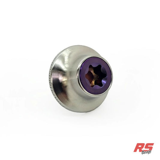 PHR Titanium Cam Gear Bolt and Washer for 2JZ -Purple Bolt -Machined Washer - Purple Anodized, Machined