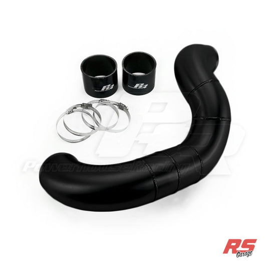 PHR 3.5" Cold Side Intercooler Pipe - MKIV Supra, Matte black powder coat, Other (Customer Provided), Other (Customer Provided), Do Not Add, No Blow Off Valve or Flange, No Air Temp Sensor Bung or Sensor, Do Not Add, Do Not Add