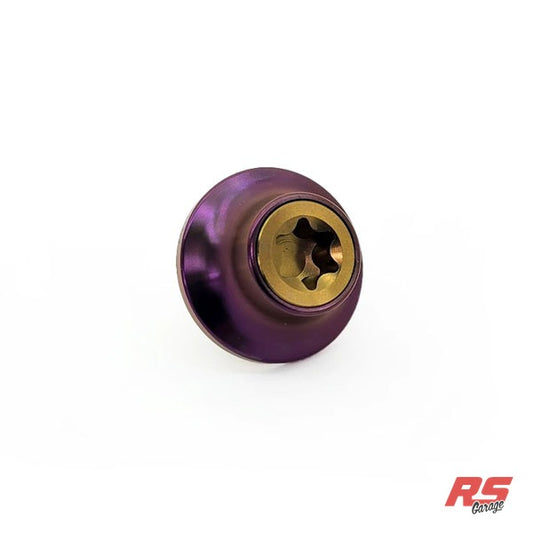 PHR Titanium Cam Gear Bolt and Washer for 2JZ -Bronze Bolt -Purple Washer - Bronze Anodized, Purple