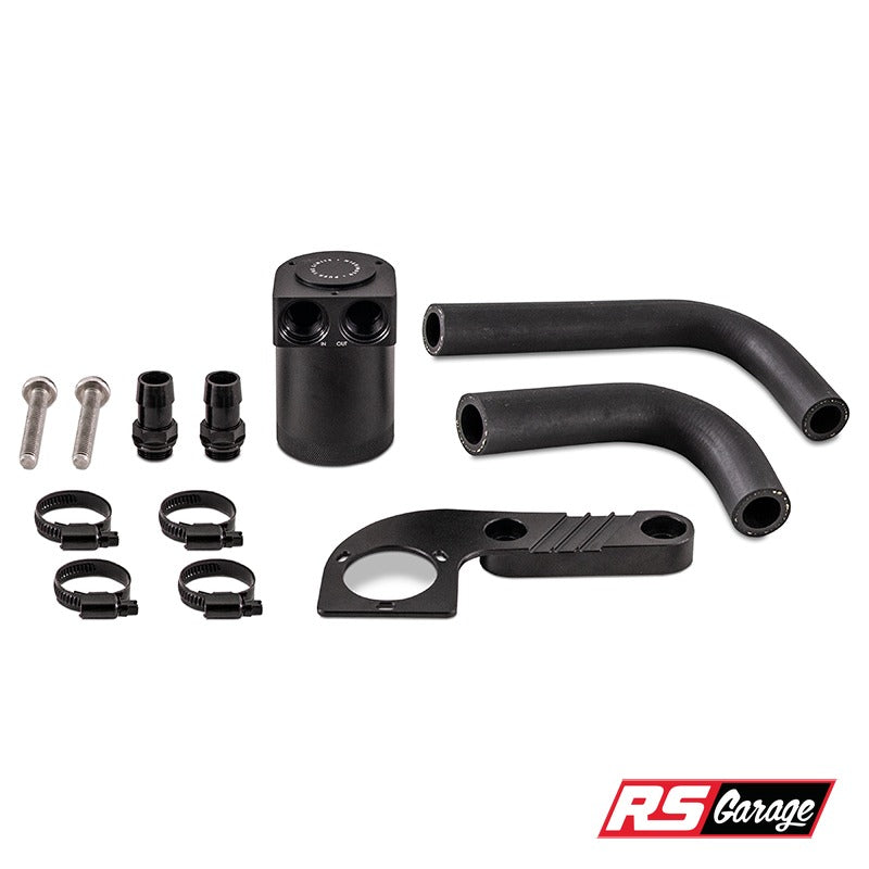 Mishimoto Baffled Oil Catch Can Black Fits BMW F80 F82 F83 M3 M4 15-20 S55B30