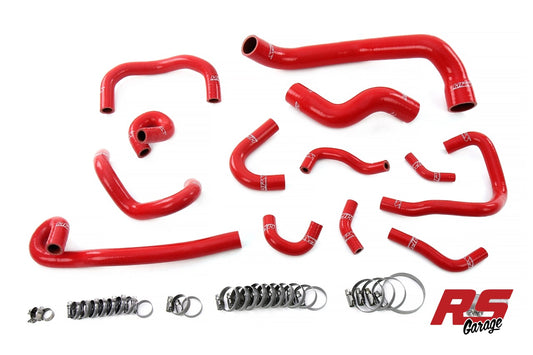 HPS Red Silicone Radiator + Heater + Ancillary Hose 1995-1998 Nissan Skyline GTR R33 RB26DETT