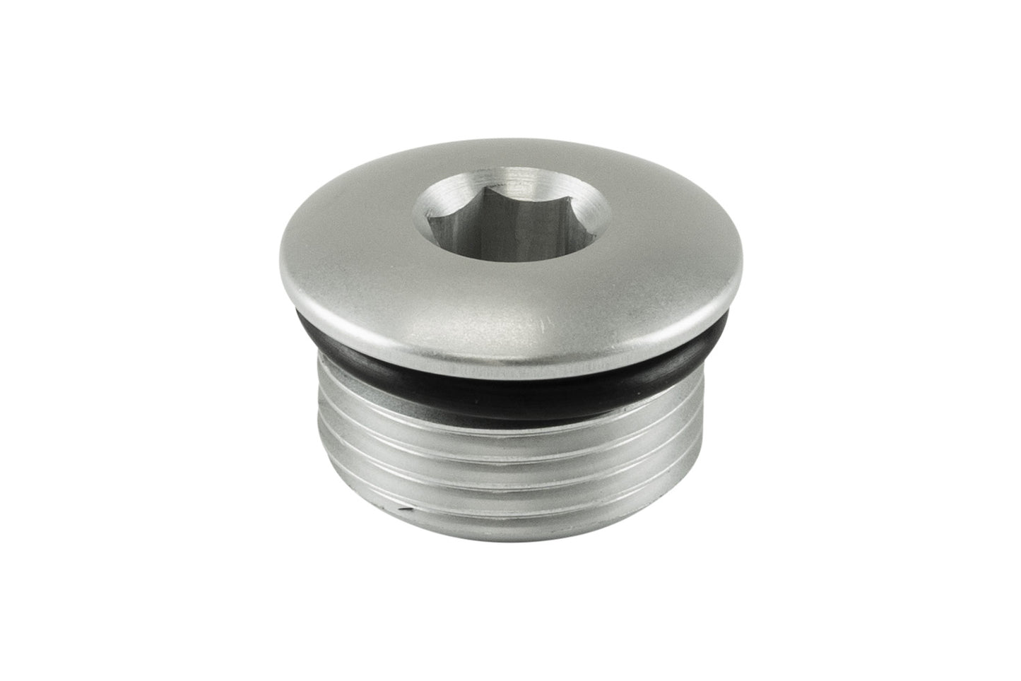 TS-OB-12-CL Turbosmart Fitting -12 AN ORB Blank - Silver