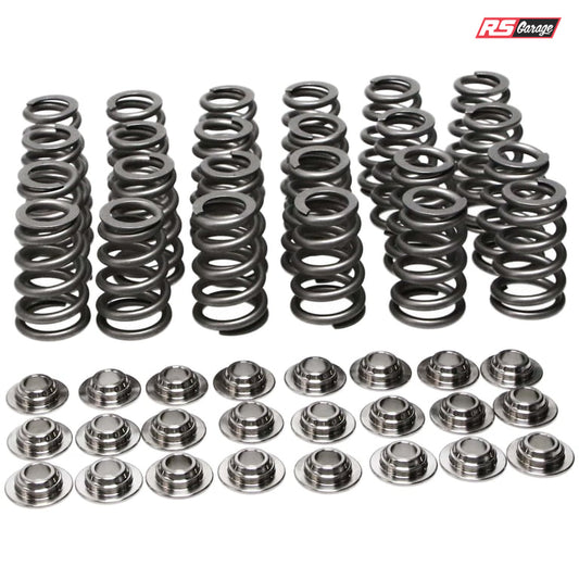 Manley 100lbs Conical Single Valve Springs Titanium Retainers Kit Toyota Supra 2JZ-GTE 2JZ-GE