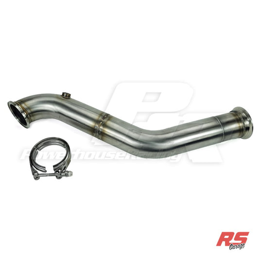 PHR Street Torque Downpipe (Long) - Ceramic Coated Black