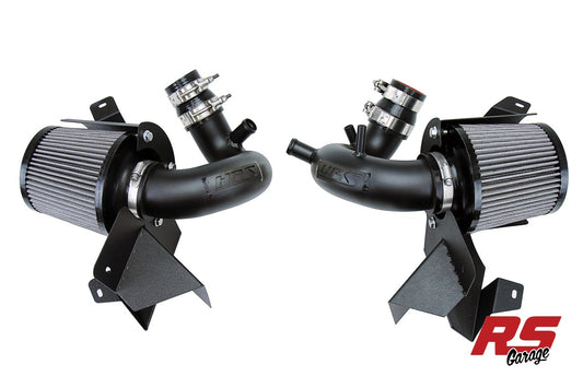 HPS Cold Air Intake Kit 2019-2022 Genesis G70 3.3L V6 Lambda Ii Rs T-GDi Twin Turbo Black