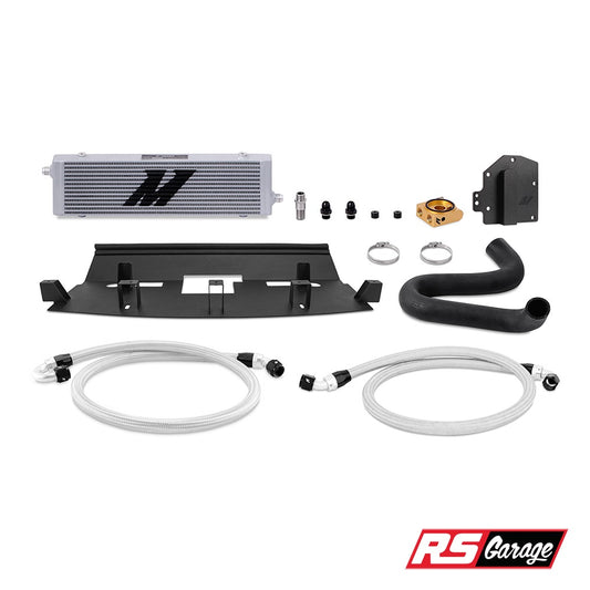 Mishimoto 18+ Ford Mustang GT RHD Oil Cooler Kit Silver Thermostatic
