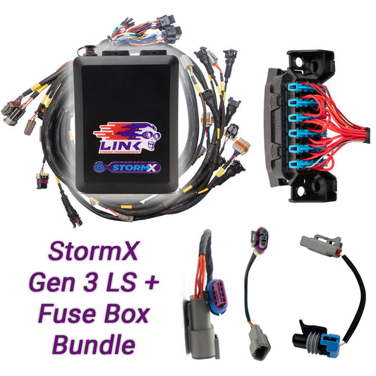 108-9010B Link Gen3 LS Bundle - G4X Stormx ECU + LS Engine Harness + Fuse Box Bundle