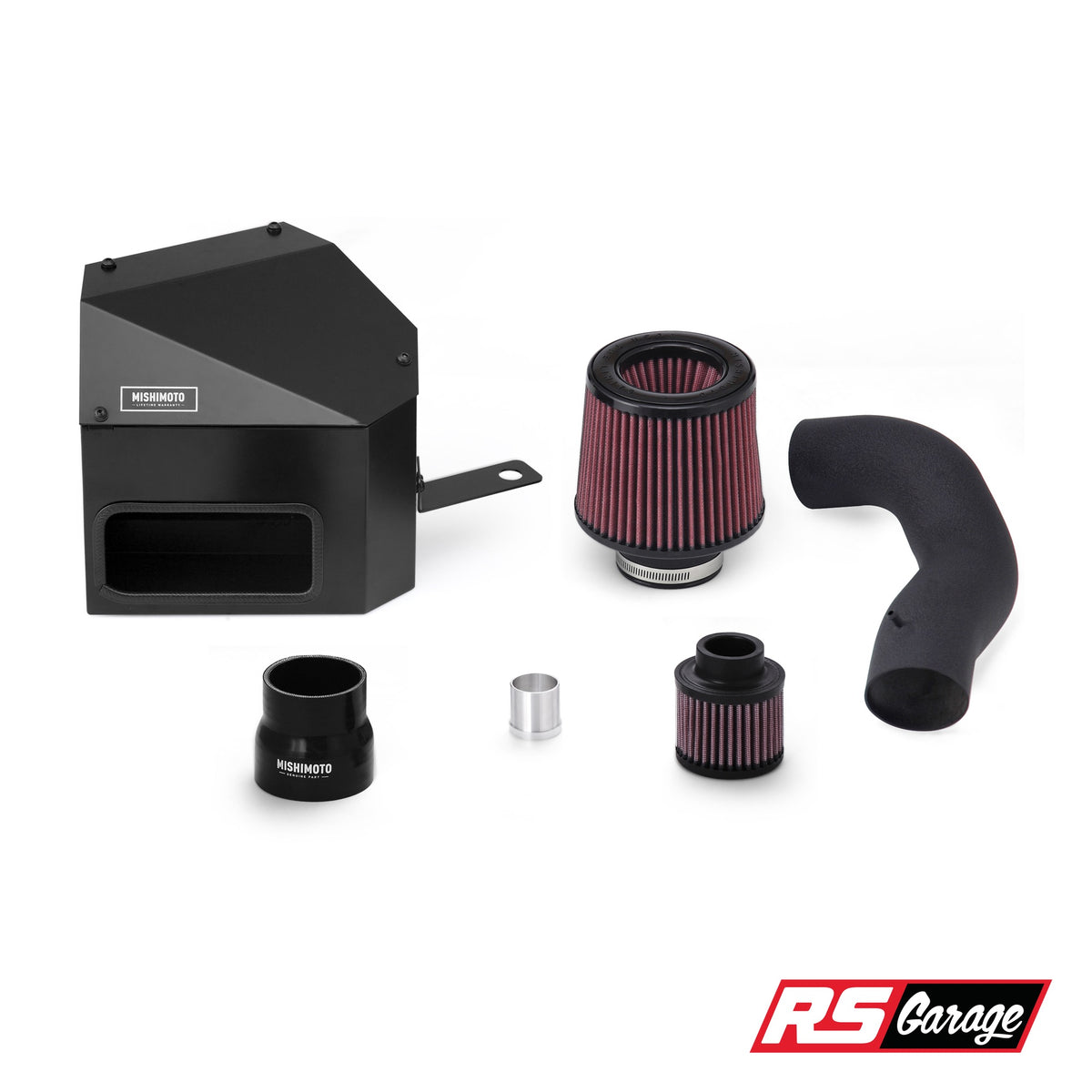Mishimoto Performance Air Intake Kit Wrinkle Black For 15-16 VW GTI Golf R A3 S3