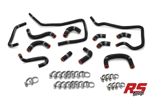 HPS Black Silicone Ancillary Hoses 2004 Subaru Impreza WRX 2.0L Turbo