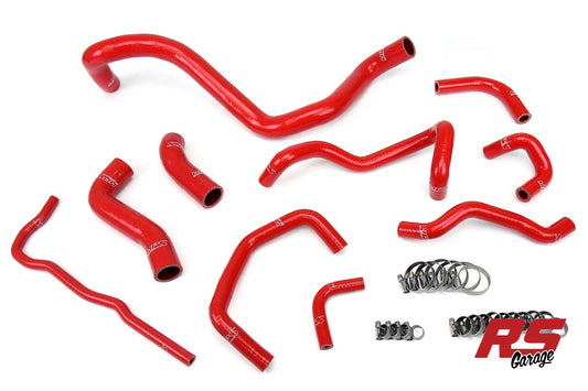 HPS Red Silicone Radiator Hoses 1999-2006 Volkswagen Golf MK4 1.8T Turbo Manual Trans Left Hand Drive