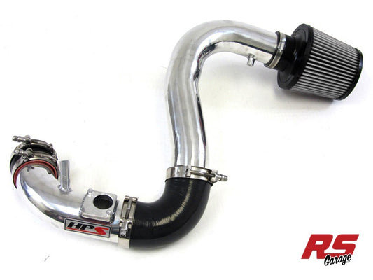 HPS Polished 837 Series Performance Air Intake 2007-2013 Mazda Mazdaspeed 3 2.3L Turbo Converts to Shortram Intake