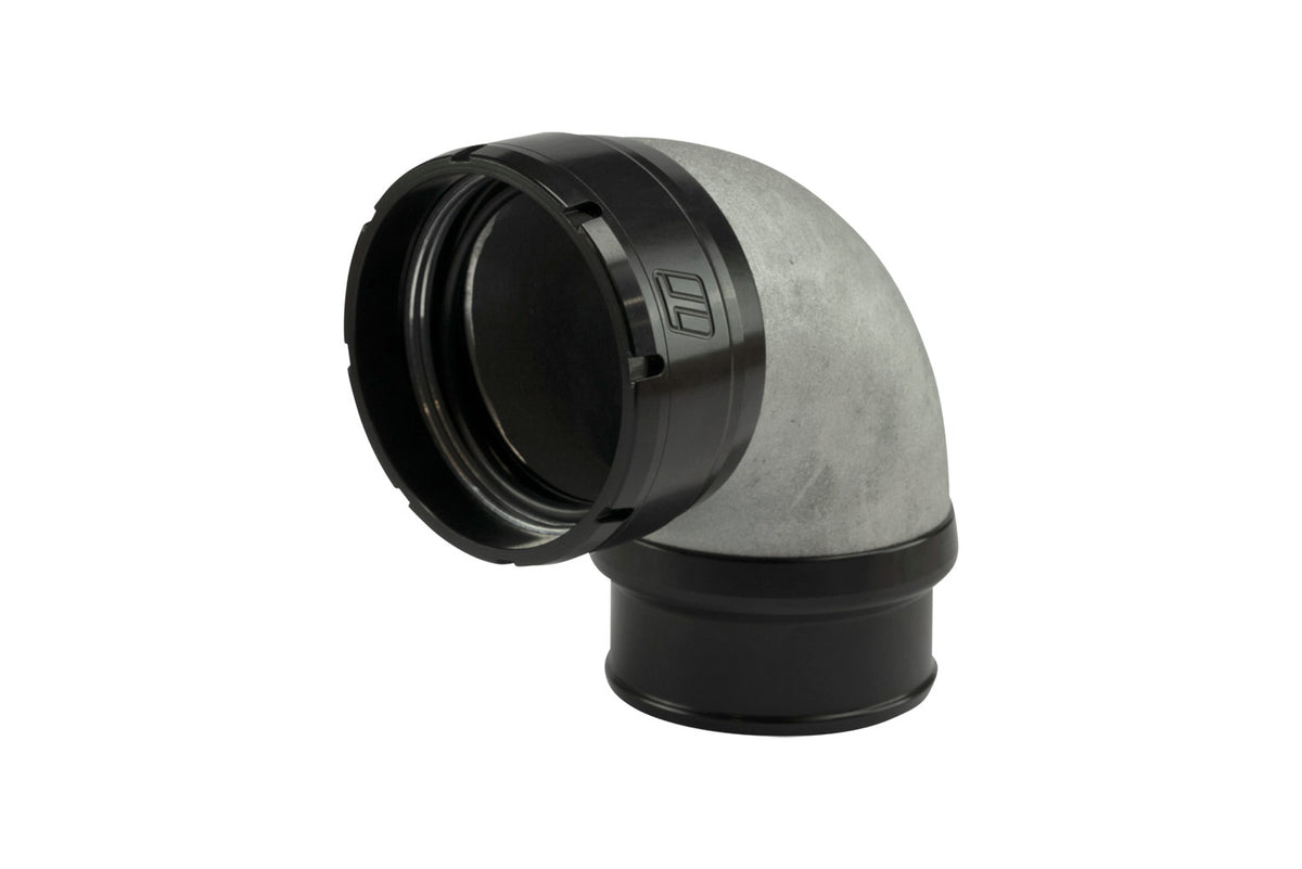 TS-199-3023 Turbosmart Turbo LockSleeve Adapter Compressor Outlet 2.50" to 90 Degree Elbow Hose Barb 2.50"
