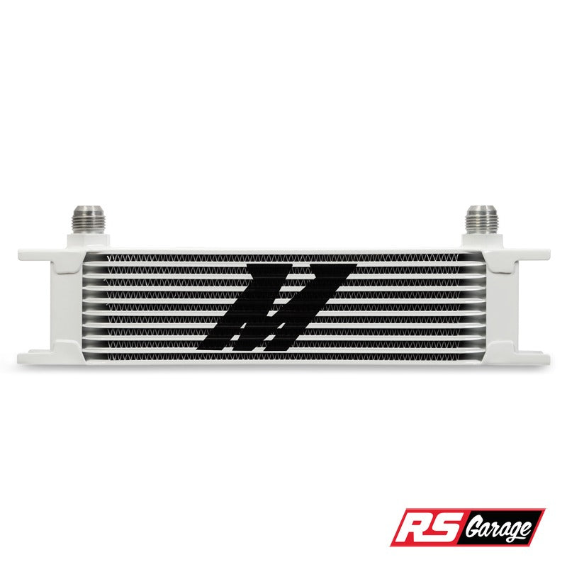 Mishimoto Universal 10 Row Oil Cooler - White