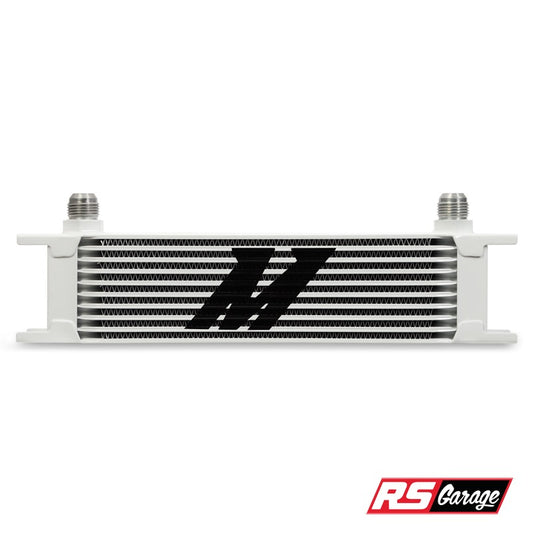 Mishimoto Universal 10 Row Oil Cooler - White