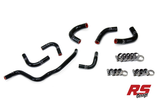 HPS Black Silicone Oil Cooler and Throttle Body Hose Kit for 2006-2009 Honda S2000 2.2L